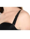 Leonisa 011911 Strapless Longline Push-Up Bra Black