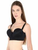 Leonisa 011911 Strapless Longline Push-Up Bra Black