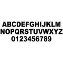 Letter 4" White - B 10 Pair