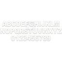 Letter 6.5" White - J 10 Pair