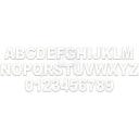 Letter 6.5" White - T 10 Pair