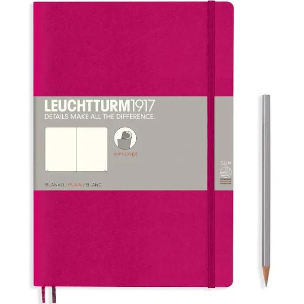 LEUCHTTURM1917 Softcover Notebook B5 Berry Plain