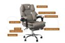 Levede Gaming Chair Office Computer Seat Racing PU Leather Executive Footrest