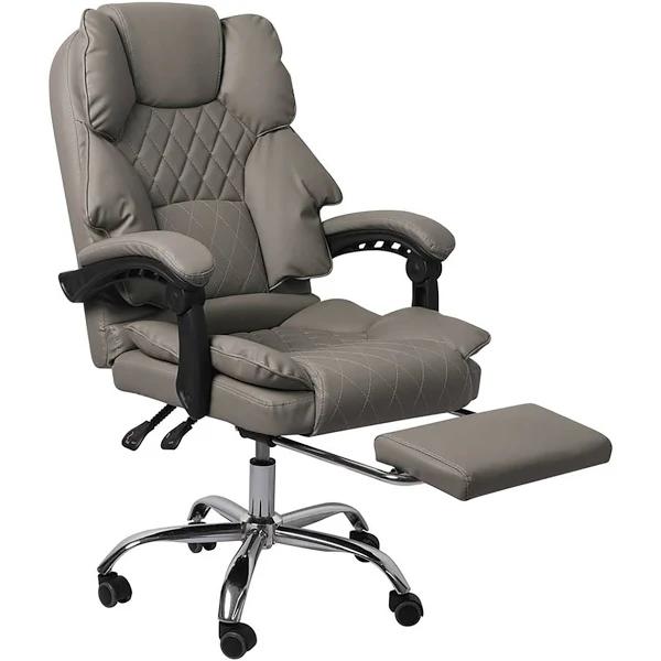 Levede Gaming Chair Office Computer Seat Racing PU Leather Executive Footrest