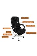 Levede Office Chair Study Gaming Computer Racing PU Leather Executive Footrest