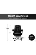 Levede Office Chair Study Gaming Computer Racing PU Leather Executive Footrest
