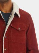 Levi's Corduroy Sherpa Lined Rust Red Trucker Jacket in Size
