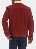Levi's Corduroy Sherpa Lined Rust Red Trucker Jacket in Size
