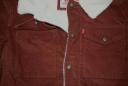Levi's Corduroy Sherpa Lined Rust Red Trucker Jacket in Size