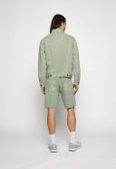 Levi's Denim Trucker Jacket in Light Green with Pockets