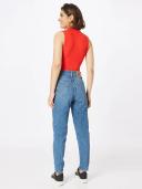 Levi's High Waisted Mom Jean in Mid wash-Blue