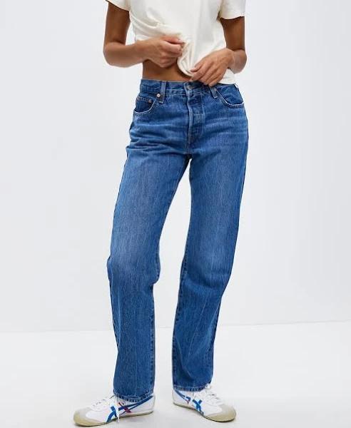 Levi's - Women's Blue Straight - 501 '90s Jeans - Size 23 at The Iconic