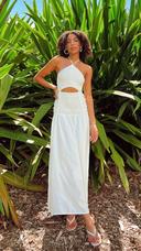 Leyah Midi Dress - White - Buy Women's Dresses - Billy J 10 / White