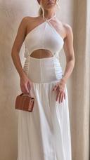 Leyah Midi Dress - White - Buy Women's Dresses - Billy J 10 / White