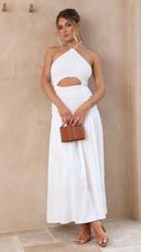 Leyah Midi Dress - White - Buy Women's Dresses - Billy J 10 / White