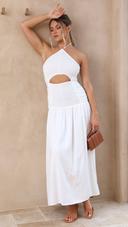 Leyah Midi Dress - White - Buy Women's Dresses - Billy J 10 / White