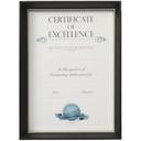 Lifestyle Brands Certificate Frame A3 Black/Gold