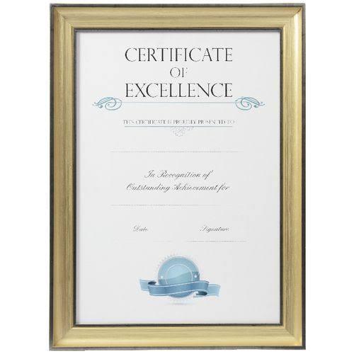 Lifestyle Brands Certificate Frame A3 Black/Gold