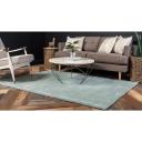 Light Blue Solid Frieze Rug 8x10