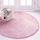 Light Gray Trellis Frieze Rug 6 ft Runner