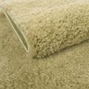 Light Green Solid Frieze Rug 5x8