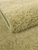 Light Green Solid Frieze Rug 8x10