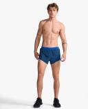 Light Speed 3" Shorts, 2XU, M, Moonlight/Silver Reflective, Male