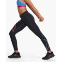 Light Speed Mid-Rise Compression Tights, 2XU, M, Moonlight/Moonlight Reflective