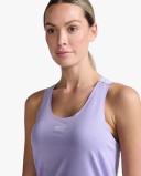 Light Speed Tech Singlet, 2XU, XL, Lavender/White Reflective, Female