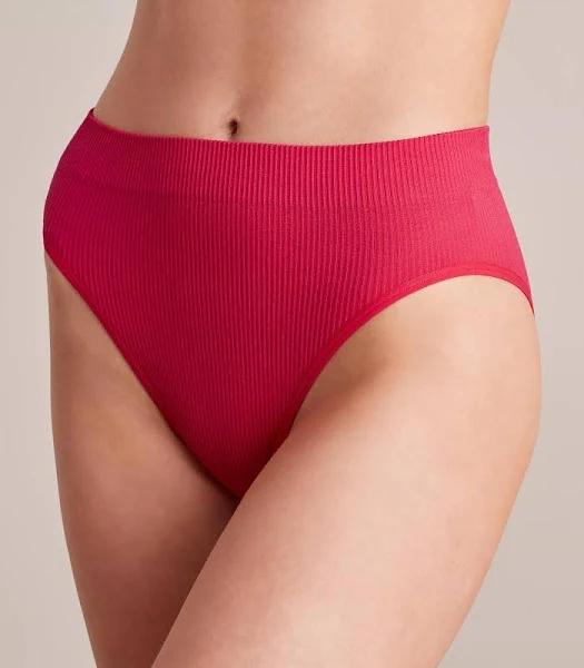 Lily Loves Ribbed Seamfree Hi-Waisted Bikini Briefs; Style: LHB52386
