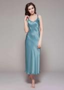 LILYSILK Silk Nightgown AU Women 22 Momme Blue Haze XS