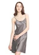LILYSILK Silk Nightgown AU Women 22 Momme Dark Gray XL