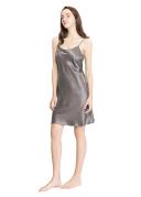 LILYSILK Silk Nightgown AU Women 22 Momme Dark Gray XL