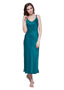 LILYSILK Silk Nightgown AU Women 22 Momme Dark Teal XS