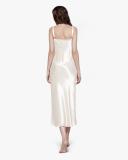 LILYSILK Silk Nightgown AU Women 22 Momme Natural White XL
