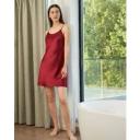 LILYSILK Silk Nightgown AU Women Round Neckline Diamond Blue M