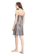 LILYSILK Silk Nightgown Australia Women Adjustable Spaghetti Straps Dark Gray S
