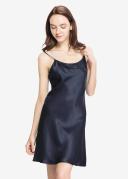 LILYSILK Silk Nightgown Australia Women Adjustable Spaghetti Straps Navy Blue XXL