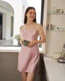 LILYSILK Silk Nightgown Australia Women Adjustable Spaghetti Straps Rosy Pink XS