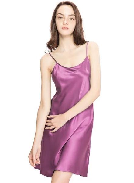 LILYSILK Silk Nightgown Australia Women Adjustable Spaghetti Straps Violet XS