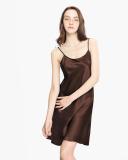 LILYSILK Silk Nightgown Australia Women Light and Soft Chocolate Brown S