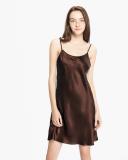 LILYSILK Silk Nightgown Australia Women Light and Soft Chocolate Brown S