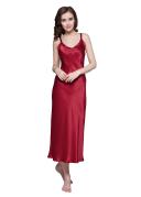LILYSILK Silk Nightgown Australia Women Midi Length Claret XXL