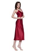 LILYSILK Silk Nightgown Australia Women Midi Length Claret XXL