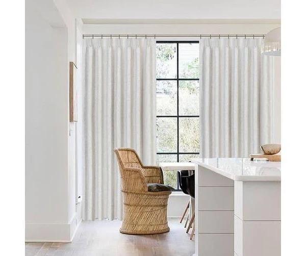 Lincoln Room Darkening Pinch Pleat Curtains Linen