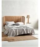 Linen House 400TC Australian Cotton Sheet Set Surf Blue King Sheet Set