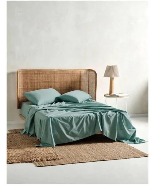 Linen House 400TC Australian Cotton Sheet Set Surf Blue King Sheet Set