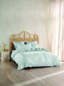 Linen House Nara Quilt Cover Set | Super King | Moss
