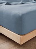 Linen House Nimes Fitted Sheet (Nightfall) - Queen Bed