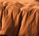 Linen House Nimes Linen Terracotta Quilt Cover Set, Queen